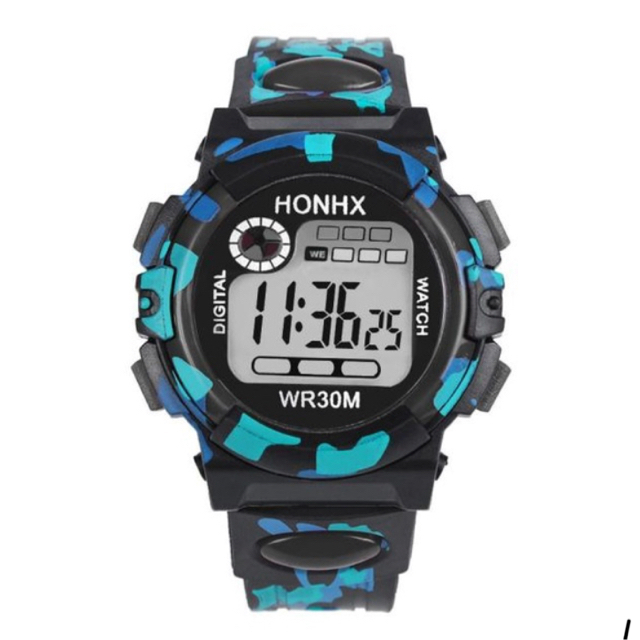 デジタルウオッチ腕時計 青、黒 メンズの時計(腕時計(デジタル))の商品写真