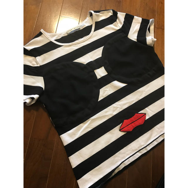 Alice+Olivia(アリスアンドオリビア)のアリスアンドオリビア ボーダーTシャツ レディースのトップス(Tシャツ(半袖/袖なし))の商品写真