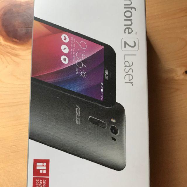 Zenfone2 Laser シルバー SIMフリー　カバーフィルム付