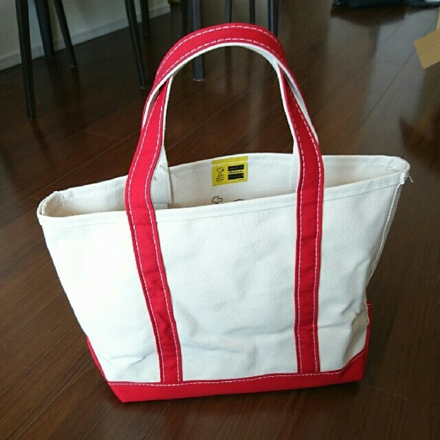 スヌーピーミュージアム L.L.Bean トート Mサイズ レッド