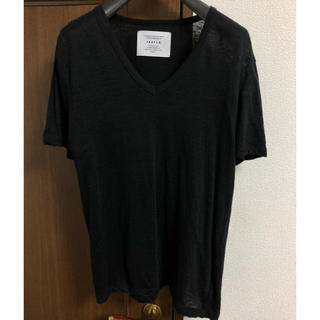 フレイアイディー(FRAY I.D)のFRAY I.D⭐️亞麻100% Tシャツ ブラック(Tシャツ(半袖/袖なし))
