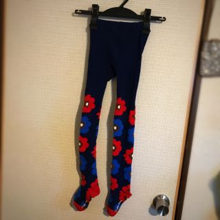 キッズフォーレ(KIDS FORET)のkidsforet タイツ 花柄 女の子 120センチ(パンツ/スパッツ)