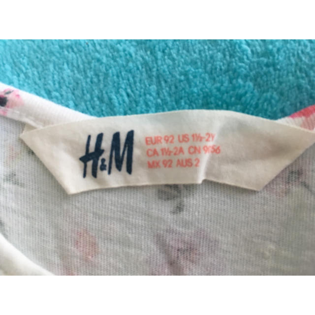 H&M(エイチアンドエム)のお値下げ❢H&M»92cm 花柄ワンピース キッズ/ベビー/マタニティのキッズ服女の子用(90cm~)(ワンピース)の商品写真