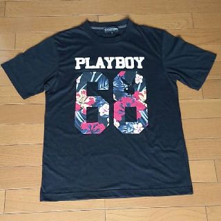 プレイボーイ(PLAYBOY)の新品！PLAY BOY Tシャツ ハイビスカス柄 Mサイズ(Tシャツ/カットソー(半袖/袖なし))