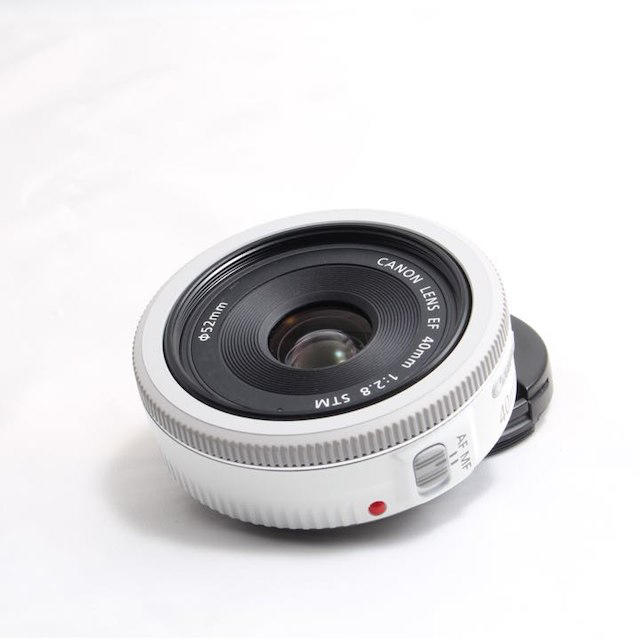 ☆新品級 ホワイト 単焦点レンズ Canon EF40mm 2.8 STM☆