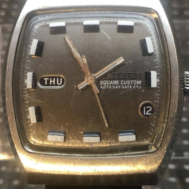シチズン CITIZEN スクエア カスタム オートディ自動巻
