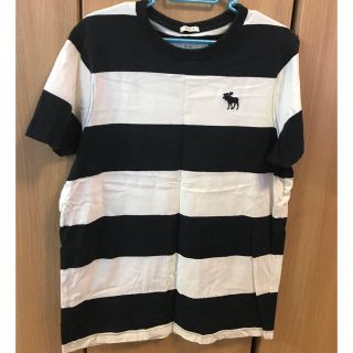 アバクロンビーアンドフィッチ(Abercrombie&Fitch)のアバクロ Tシャツ XL  ネイビー ボーダー(Tシャツ/カットソー(半袖/袖なし))