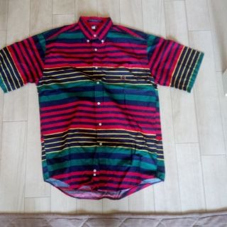 トミーヒルフィガー(TOMMY HILFIGER)の激安❢美品❢激レア品❢TOMMY HILFIGER半袖カラフル半袖シャツXL(Tシャツ/カットソー(半袖/袖なし))