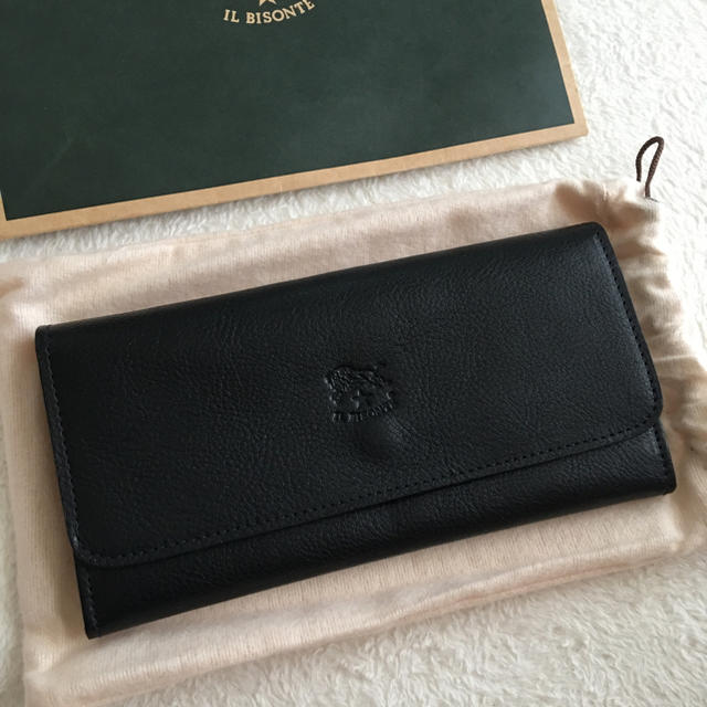 IL BISONTE(イルビゾンテ)の新品未使用 イルビゾンテ 長財布 黒 レディースのファッション小物(財布)の商品写真
