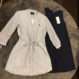 アバクロンビーアンドフィッチ(Abercrombie&Fitch)の今季新品完売人気ワンピースセットアバクロンビー&フィッチ&ザラ(ひざ丈ワンピース)