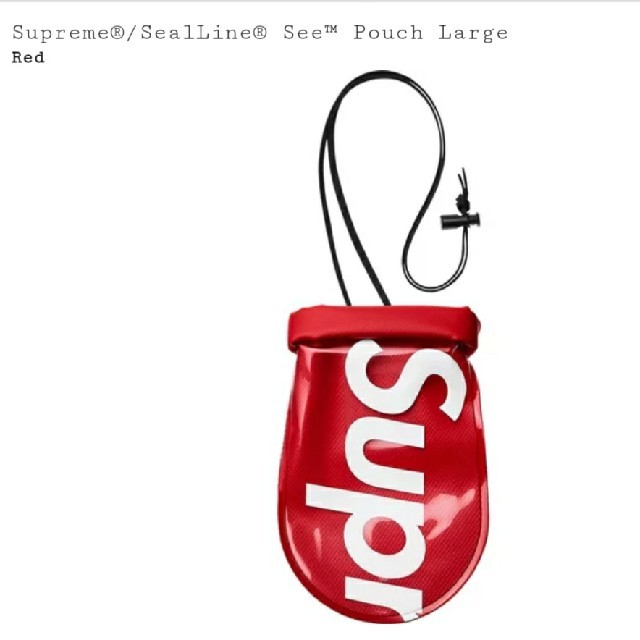 Supreme SealLine See Pouch Large Red