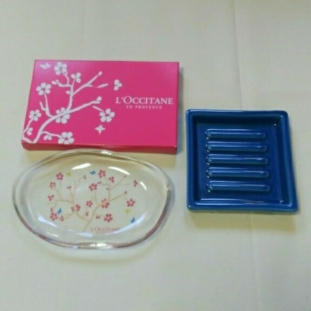 L'OCCITANE(ロクシタン)のロクシタン　ノベルティ　ソーブトレー2点セット インテリア/住まい/日用品のインテリア小物(小物入れ)の商品写真