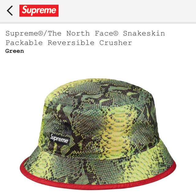Supreme The North Face ハット L/XL グリーン レッド Supreme The North Face ハット L/XL グリーン レッド