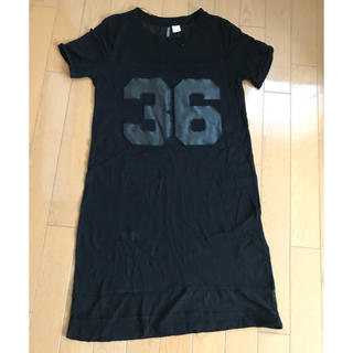 エイチアンドエム(H&M)のH&M ロング丈Tシャツ XS(Tシャツ(半袖/袖なし))