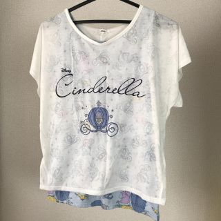 シマムラ(しまむら)のディズニー シンデレラ アリエル Tシャツ タンクトップ セット(Tシャツ(半袖/袖なし))