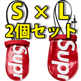 シュプリーム(Supreme)のS、L 2個セット Supreme SealLine See Pouch Red(その他)