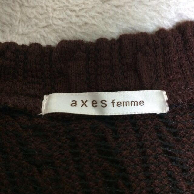 axes femme(アクシーズファム)のaxesfemme＊切り替えニットOP レディースのワンピース(ミニワンピース)の商品写真