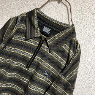 ヴァンズ(VANS)のVANS バンズ ハーフジップポロシャツ ボーダー(Tシャツ/カットソー(半袖/袖なし))