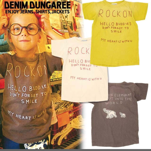 DENIM DUNGAREE(デニムダンガリー)のデニムダンガリー♡ROCK ON TEE  レディースのトップス(Tシャツ(半袖/袖なし))の商品写真