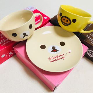 新品未使用★ローソン非売品★リラックマ食器セット(食器)