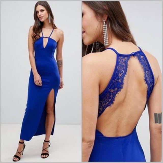 ASOS DESIGN レースバック マキシドレス - ロングドレス