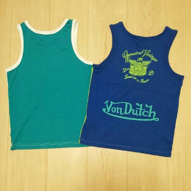 Von Dutch(ボンダッチ)のVonDutch タンクトップ2枚 キッズ/ベビー/マタニティのキッズ服男の子用(90cm~)(Tシャツ/カットソー)の商品写真