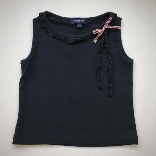 バーバリー(BURBERRY)のバーバリー Burberry タンクトップ リボン 女の子 100(Tシャツ/カットソー)