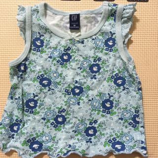 ベビーギャップ(babyGAP)のBaby Gap 花柄ノースリーブ 80cm(タンクトップ/キャミソール)