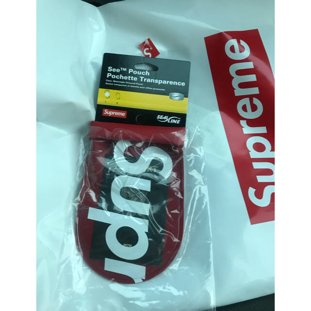 赤 Lサイズ supreme sealine large see pouch