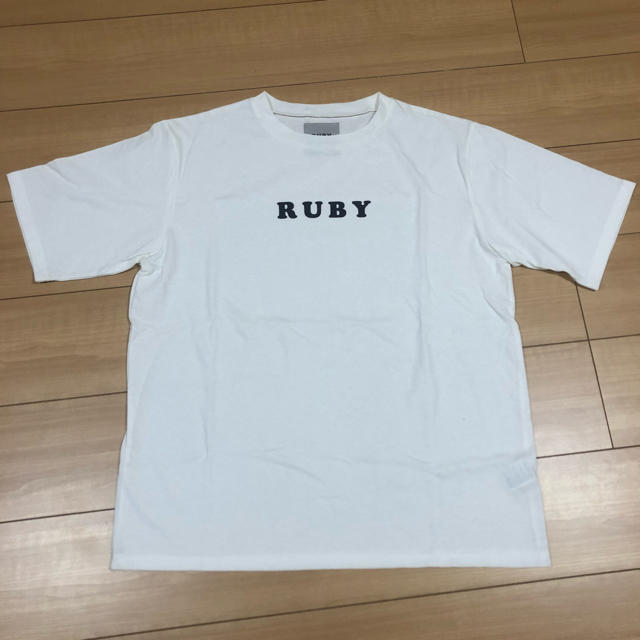 RUBY AND YOU(ルビー アンド ユー)のRUBY AND YOU フロッキープリントBIGTシャツ レディースのトップス(Tシャツ(半袖/袖なし))の商品写真