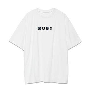 ルビー アンド ユー(RUBY AND YOU)のRUBY AND YOU フロッキープリントBIGTシャツ(Tシャツ(半袖/袖なし))