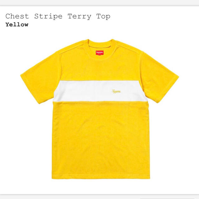 ウクライナ情勢 S Yellow Supreme Chest Stripe Terry Top | www