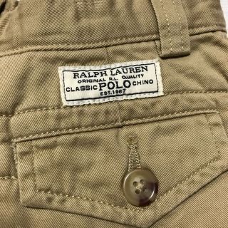 ラルフローレン(Ralph Lauren)の3Ｔ(100) 1度着用☆ラルフローレン☆ハーフパンツ ベージュ(パンツ/スパッツ)