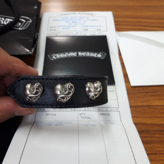 Chrome Hearts(クロムハーツ)の新品　クロムハーツ　レザーブレスレット　リング　バングル　ネックレス　財布 メンズのアクセサリー(ブレスレット)の商品写真