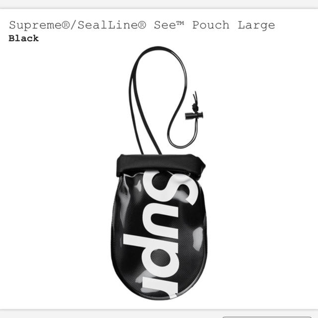 Large 黒 Supreme SeaLine See Pouch ポーチ