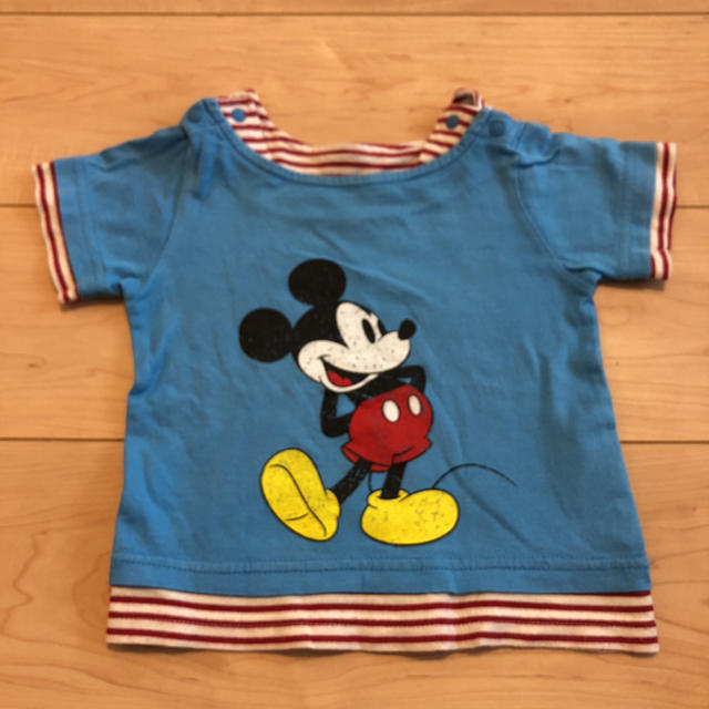 ベルメゾン(ベルメゾン)のミッキー T-シャツ キッズ/ベビー/マタニティのキッズ服男の子用(90cm~)(Tシャツ/カットソー)の商品写真