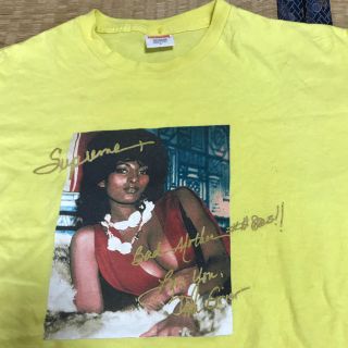 シュプリーム(Supreme)のSupreme t shirt yellow size L(Tシャツ/カットソー(半袖/袖なし))