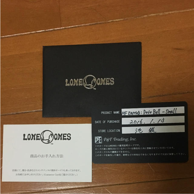 LONE ONES(ロンワンズ)のロンワンズ ドーヴベルピアスS 正規品 メンズのアクセサリー(ピアス(片耳用))の商品写真