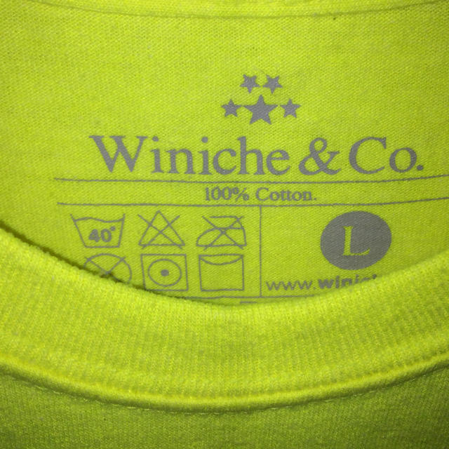 BEAMS(ビームス)のwiniche & co. Tシャツ セイフティーグリーン メンズのトップス(Tシャツ/カットソー(半袖/袖なし))の商品写真