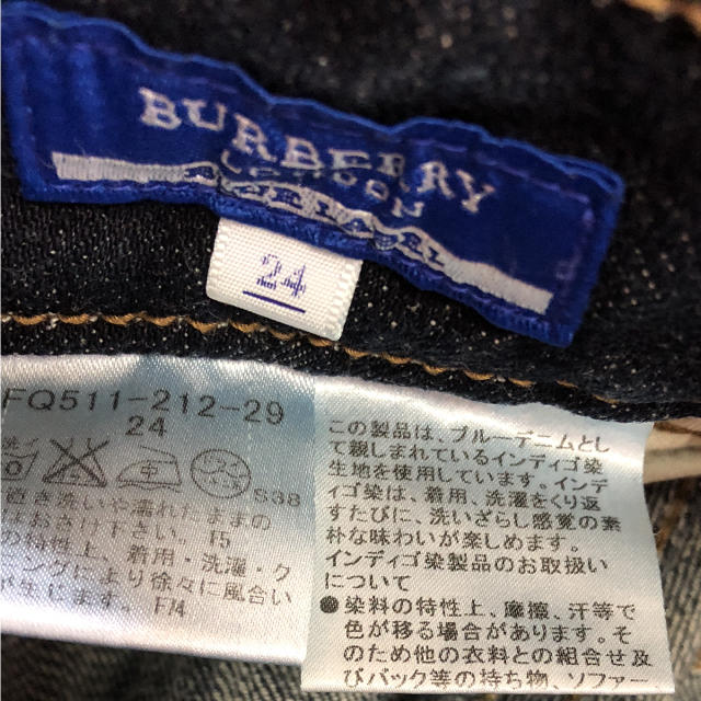 BURBERRY BLUE LABEL(バーバリーブルーレーベル)のBURBERRY BLUE LABEL デニム レディースのパンツ(デニム/ジーンズ)の商品写真