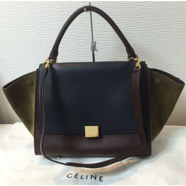 【美品】CELINE セリーヌ トラペーズ ハンドバッグ ショルダーバッグ