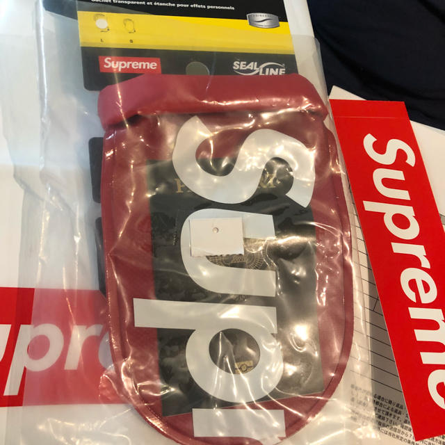 込 Supreme ポーチ L 赤 Pouch 新品