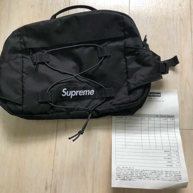 supreme waist bag black 美品 17ss