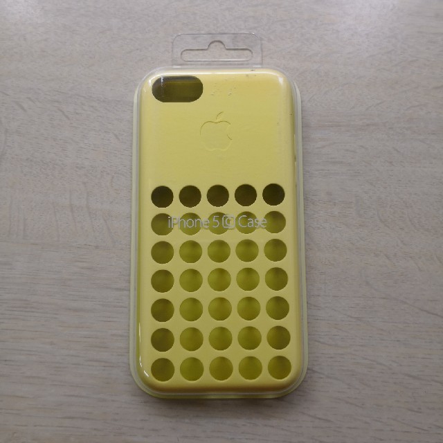 Apple(アップル)のiPhone 5c 純正ケース イエロー スマホ/家電/カメラのスマホアクセサリー(iPhoneケース)の商品写真