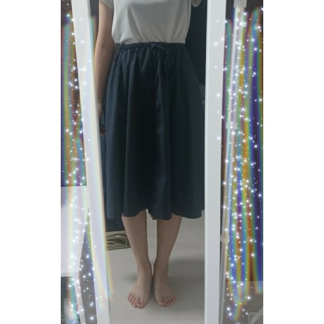 MUJI (無印良品)(ムジルシリョウヒン)の無印良品 膝丈スカート レディースのスカート(ひざ丈スカート)の商品写真