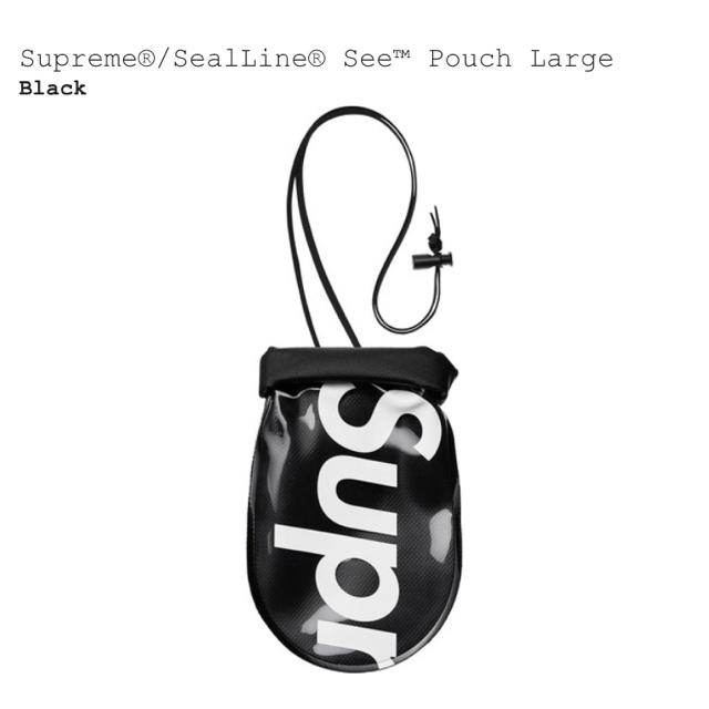 黒L«新品即日発送»Supreme Sealline See Pouch