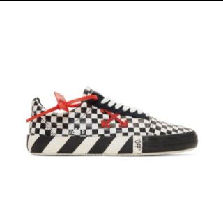 オフホワイト(OFF-WHITE)の28cm OFF-WHITE CHECKERBOARD VULC LOW(スニーカー)