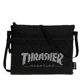 スラッシャー(THRASHER)の【THRASHER スラッシャー】サコッシュ［BK/WHメッシュ］(ショルダーバッグ)