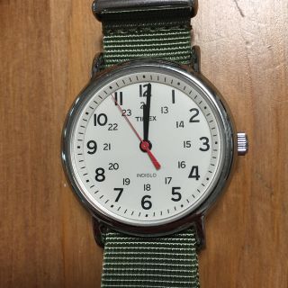 タイメックス(TIMEX)のTIMEX  ウィークエンダー indiglo 替えベルト付き！(腕時計(アナログ))