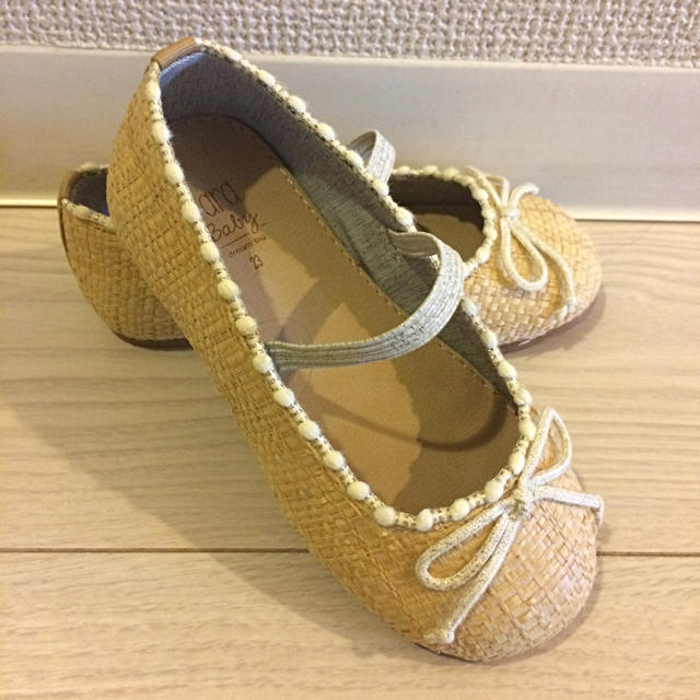 ZARA KIDS(ザラキッズ)のsayaka様専用    zara baby バレエシューズ 美品✨ キッズ/ベビー/マタニティのベビー靴/シューズ(~14cm)(フラットシューズ)の商品写真